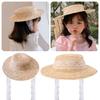 Handwoven Baby Girl Sun hat Lace Up Sunscreen Cap New Straw Hat  Outdoor
