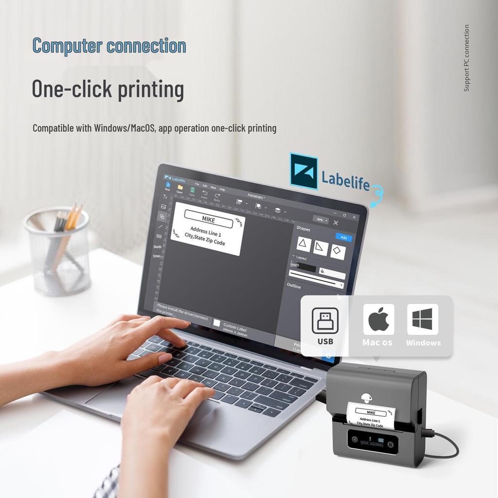 Phomemo M221 Thermal Barcode & Label Printer for Clothing Tags & Supermarkets