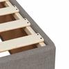 Bed Frame without Mattress Taupe 120 x 190 cm Fabric