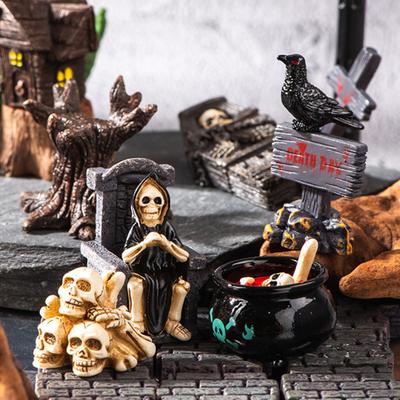 Yousheng Halloween Advent Calendar 24 Days Countdown To Halloween Decoration 24 Pcs Scary Doll Collectible Figures Gifts for Kids Teens Adults