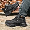 Fashion Waterproof Safety Boots Men Indestructible Steel Toe Work Boots Anti-smash Stab-resistant Safety Shoes Biker Botas Para Hombre