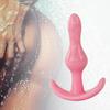 Anal Massager Creative Comfortable Transparent Beads Butt Plug for Adult