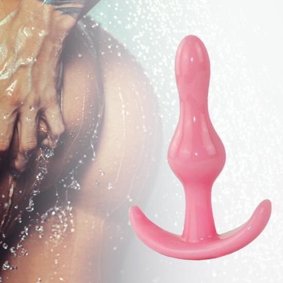 Anal Massager Kreativer komfortabler transparenter Perlen-Buttplug für Erwachsene