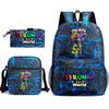Rhythm box cartoon animation primary school schoolbag sprunki fourth grade lightweight burden reduction large capacity backpack bag