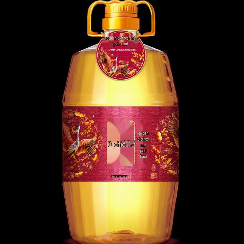 Hujihua Ancient Cold Pressed Peanut Oil 4L