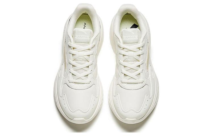 Women's Sneakers Anta Nebula Fabric Abrasion Resistant Breathable Low top Casual Running Shoes Women's White