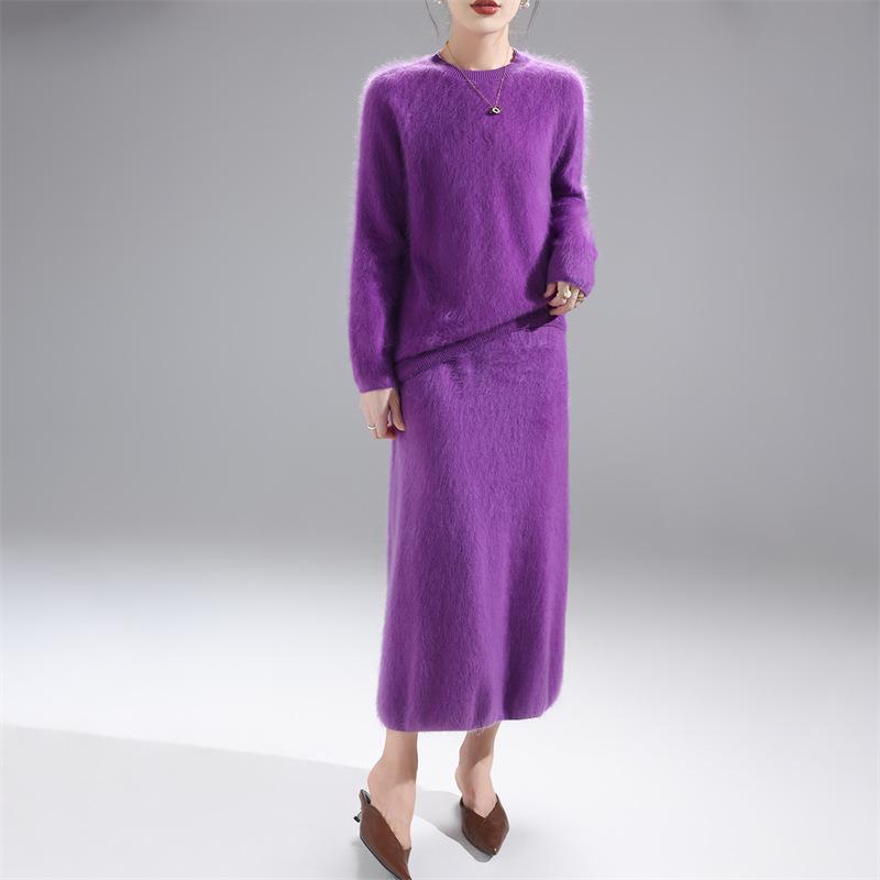 Autumn And Winter New Wool Sweater Pulled Knitted Crew Neck Loose Sweater Top With Knitted Sweater Bottoming Shirt Casual