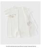 Baby Summer Short Sleeve Romper: Breathable, Soft, Tagless Pajamas
