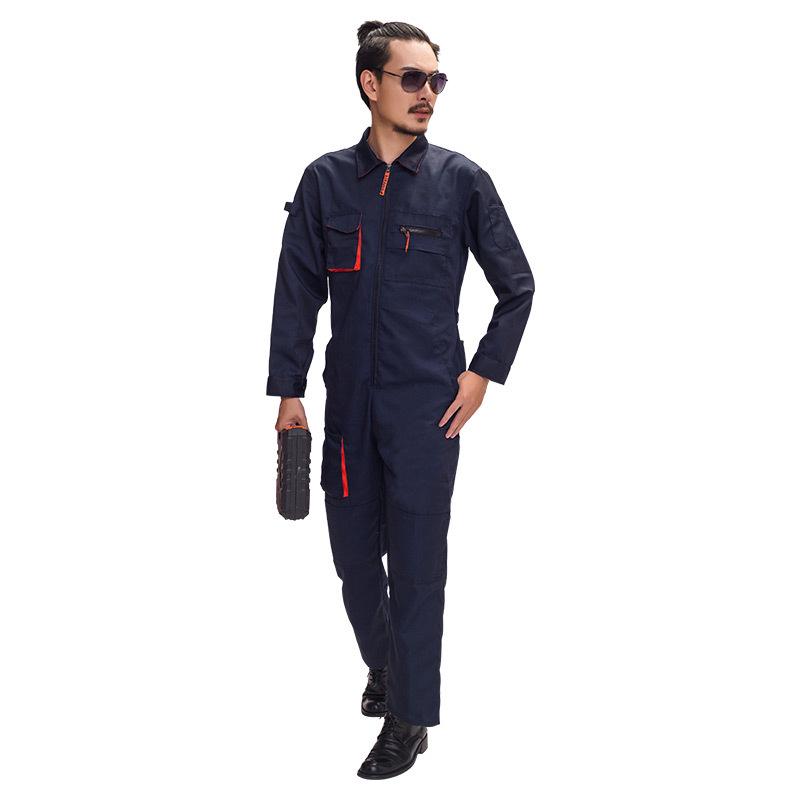 Men's Multi-Pocket Dustproof Workwear Overalls - Durable and Dirt-Resistant Auto Repair Suit