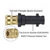 High Pressure Water Gun Foam Cannon Adapter Kit for Karcher K2 K3 K4 K5 K6 K7, Quick Connect with Color Nozzle Attachments
