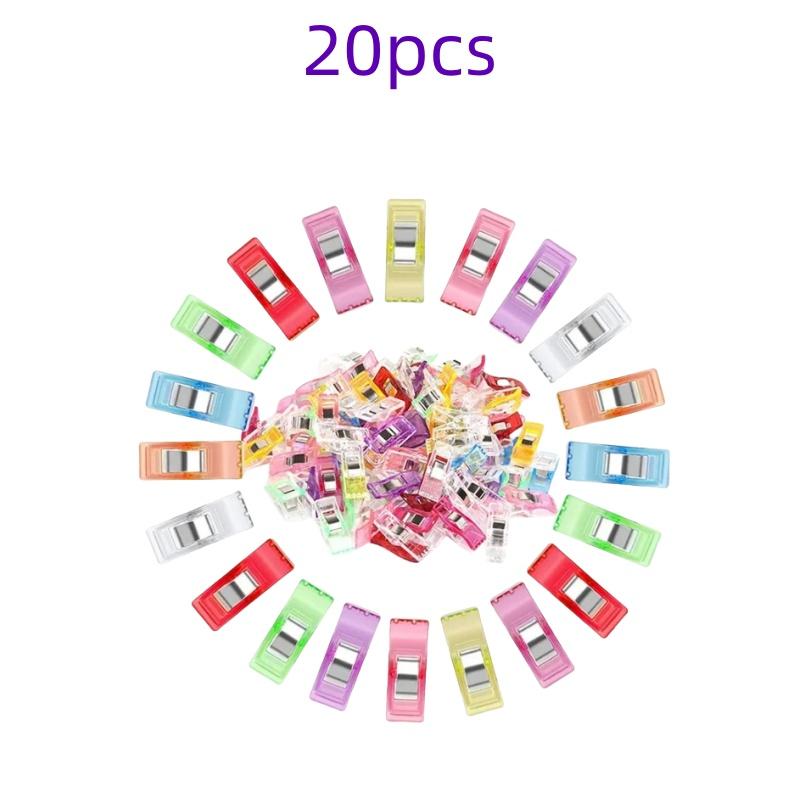 Multipurpose Sewing Clips Colorful Clips Plastic Craft Crocheting Knitting Safety Clips Assorted Color Binding Paper