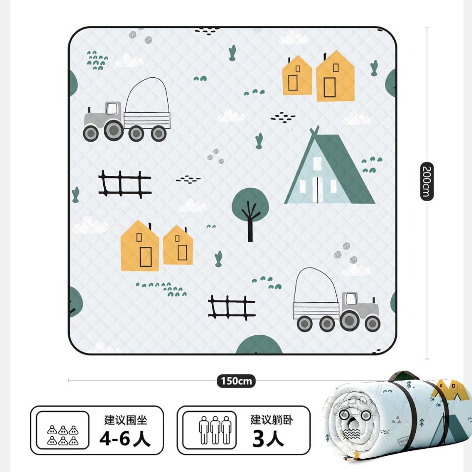 Thickened picnic mat moisture resistant mat extra thick portable outdoor camping camping beach picnic waterproof mat tent floor mat