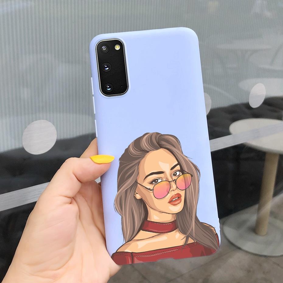 For Samsung Galaxy S20 5G S20+ Case Cover Fashion Soft Silicone Macaroon Phone Cases For Samsung S20 FE S 20 Plus S20Plus Funda