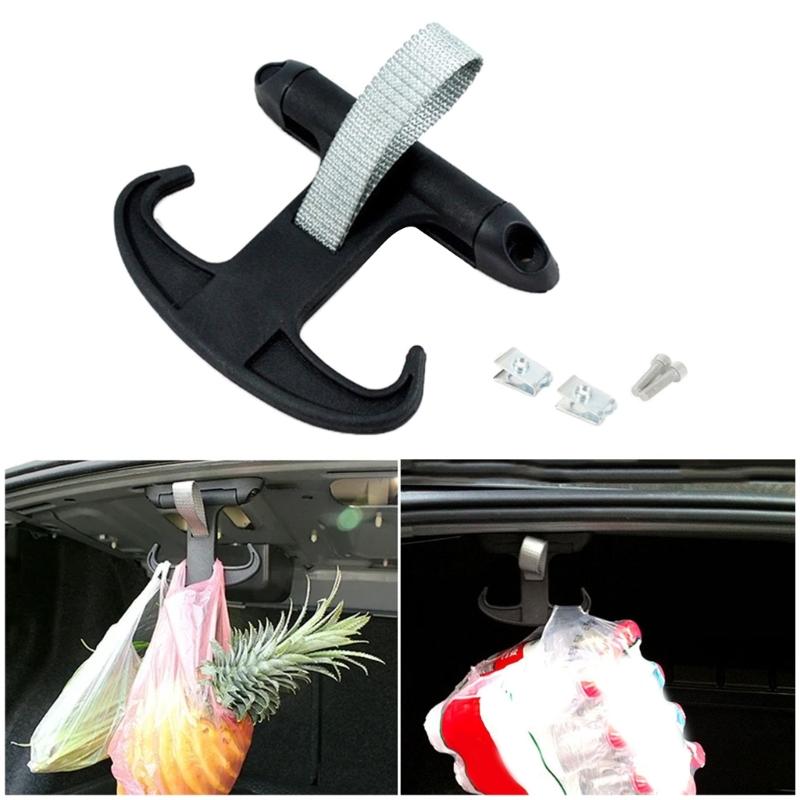 Car Purse Holder Hook, Car Rear Trunk Hook for Purses and Bags,HiddenPlastic Hook Hangers for Car Handbag
