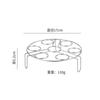 Stainless Steel Egg Steamer Household Boiled Egg Tray Kitchen Utensils Three-legged Waterproof Steaming Rack Egg Storage Rack