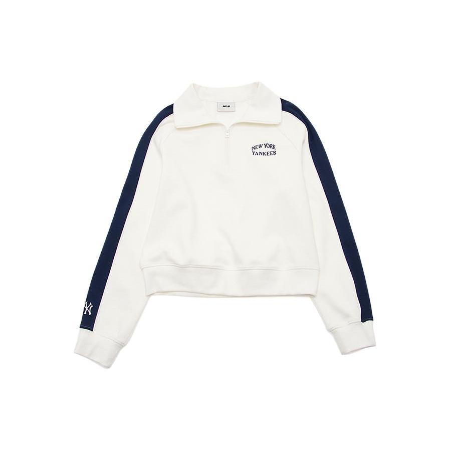 New MLB SS24 New York Yankees Sweatshirt Women's Ivory 3FMTV1141-50IVS