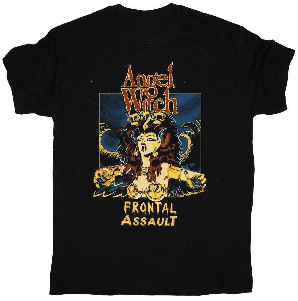 

Vintage Angel Witch Band Frontal Assault Shirt Unisex Concert S to 5XL TR391 Unisex T-Shirt XXL