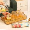 Multi-functional Double-Layer Tea Tray with Storage Box
