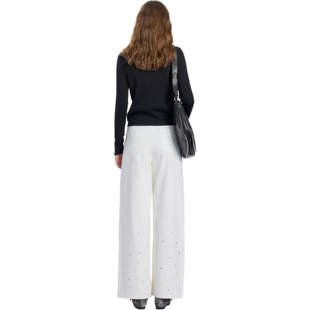 PINKO Pink Detail Loose Flared Jeans Women jeans PEAF261358721