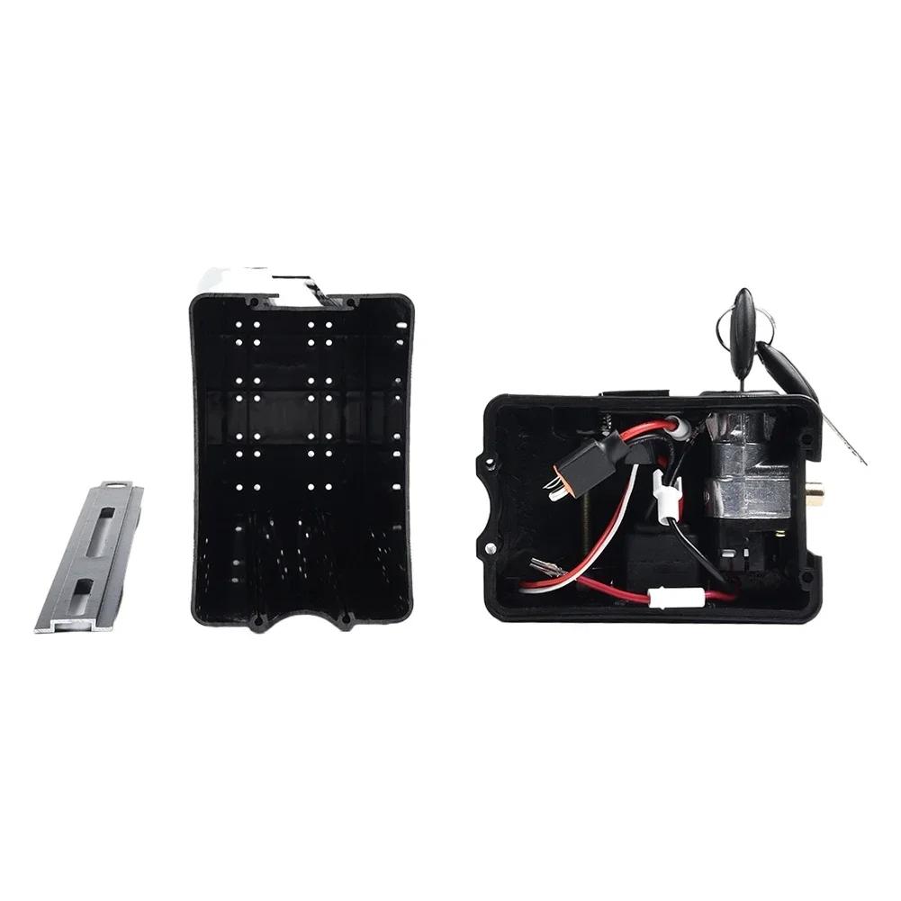 Reliable Electric Bike Battery Box, Ebike Holder Case with Charging Socket, Output Port , Perfect for Electric Bicycles