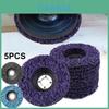 5 Pcs/set 100mm Poly Strip Disc Abrasive Wheel For Fast And Efficient Grinding Of Car Wood And Metal