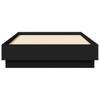 Bed Frame Black 75 x 190 cm Particleboard