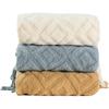 Knitted Jacquard Throw Blanket for Sofa, Office, or Nap