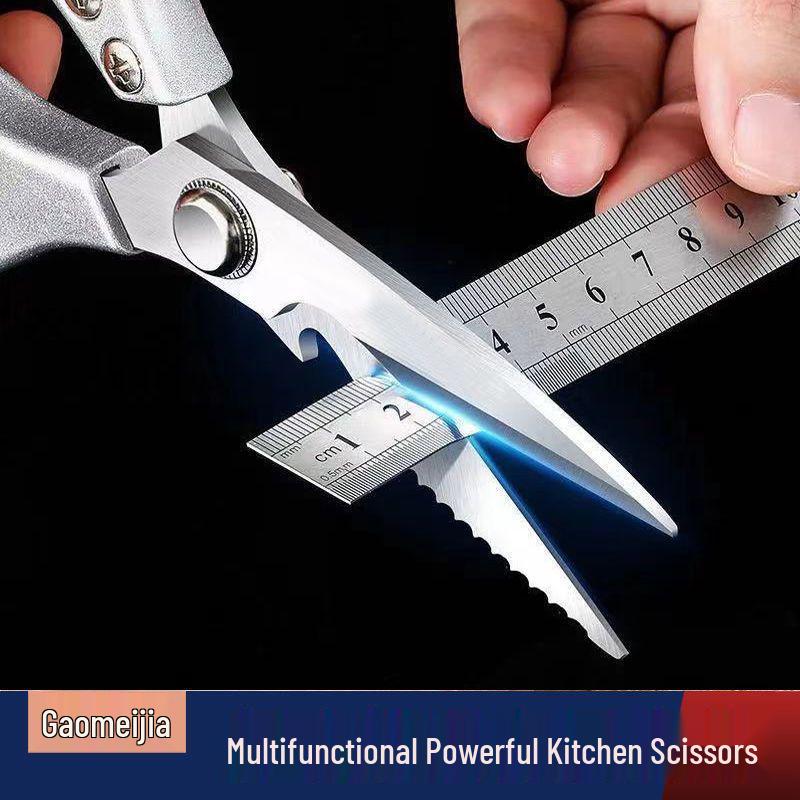 Multifunctional Stainless Steel Kitchen Scissors for Cutting Chicken Bones and More