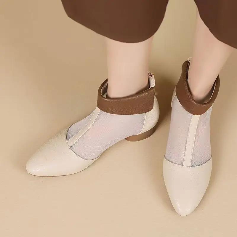 Fashion With Medium Heels Woman Shoes Outdoor Summer 2025 Comfortable The Best Shoe Sales High Quality Luxury Casual Sandals for Women