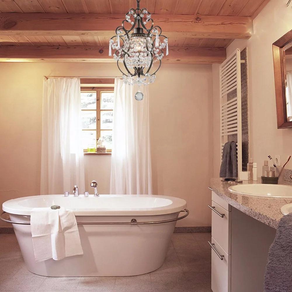 Modern Luxury Living Room LED Crystal Chandelier Rural Farmhouse Ceiling Light Dining Room Bedroom Lighting Home Hotel Attic