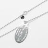 TIFFANY&Co. Return to TIFFANY & Co. oval tag Necklace Silver925 26.1g Women Used