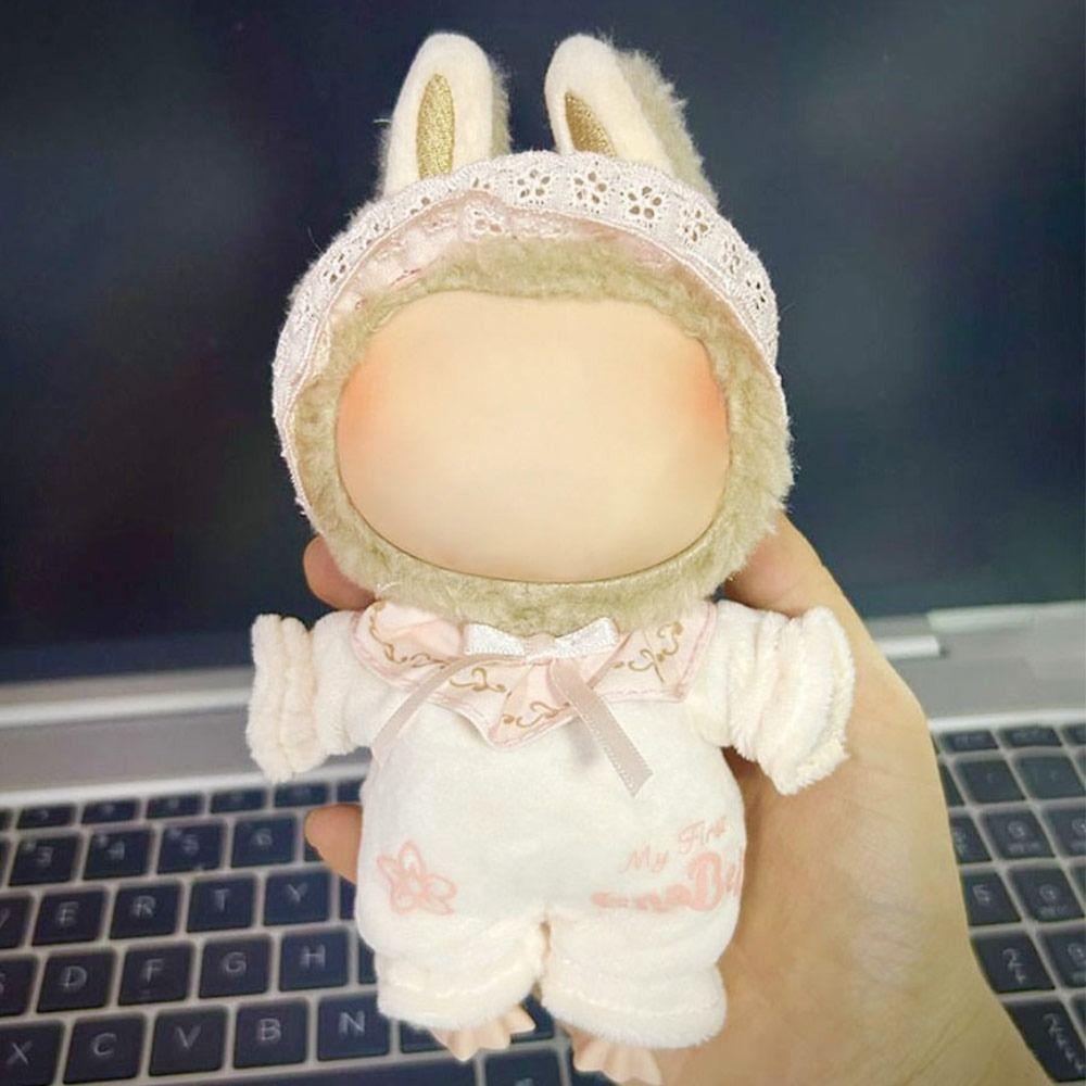 Håndlaget dukkeskjørt Labubu Time To Chill Fylte miniklær Labubu-klær For 17 cm Labubu-dukke