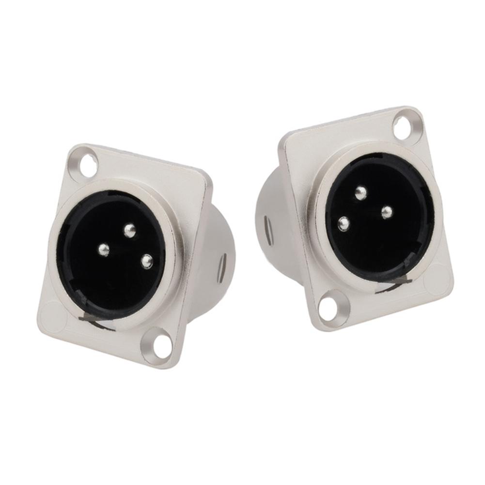 3-poliger XLR-Stecker, 3-poliger Stecker und Buchse, Panelmontage, Sattelstütze