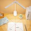 Dual Head LED Desk Lamp Foldable Eye Protection Dimmable Reading Light USB C Rechargeable Battery Lamps for Bedroom Dorm Study