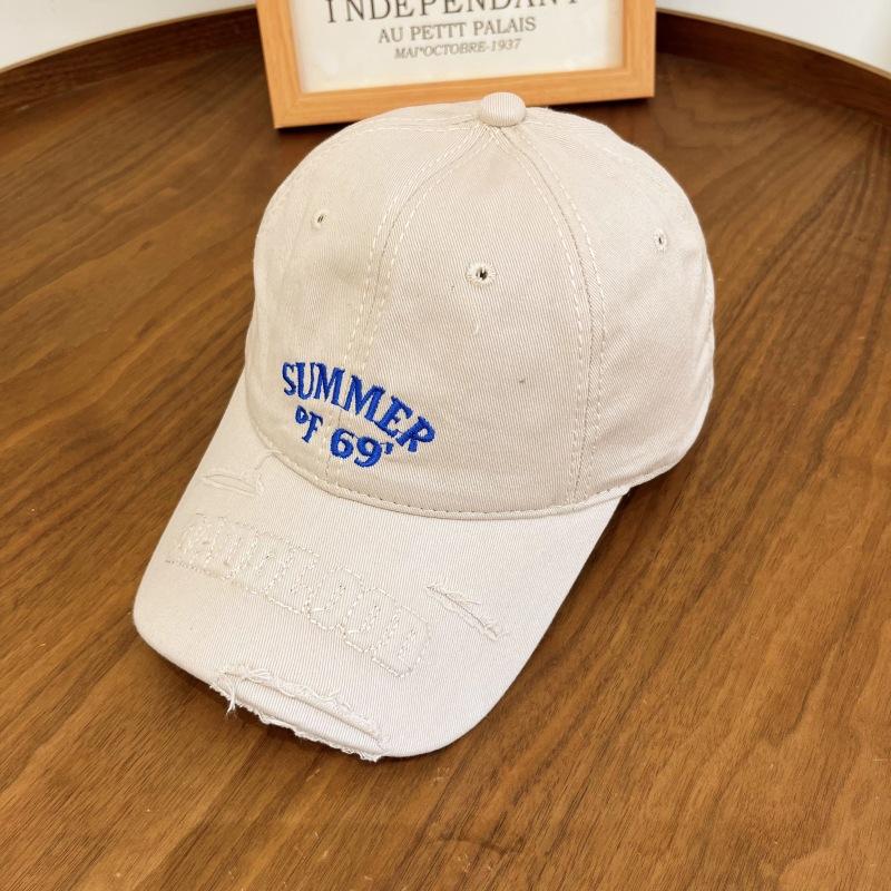 

Ретро личность старая рваная бейсболка мужская ins tide весна хип-хоп универсальный мягкий верх загнутый козырек кепка женская Adjustable