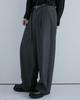 Kilyu Belted Curved Slacks (Gray)