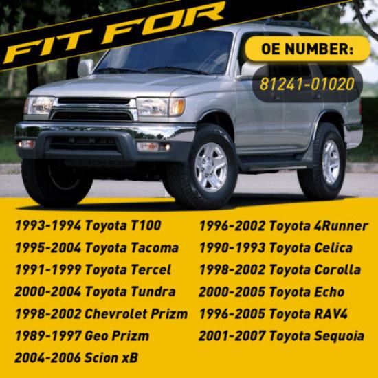 Dome Lens Light Replacement Cover For Toyota 1995-04 Tacoma 96-02 4Runner RAV4