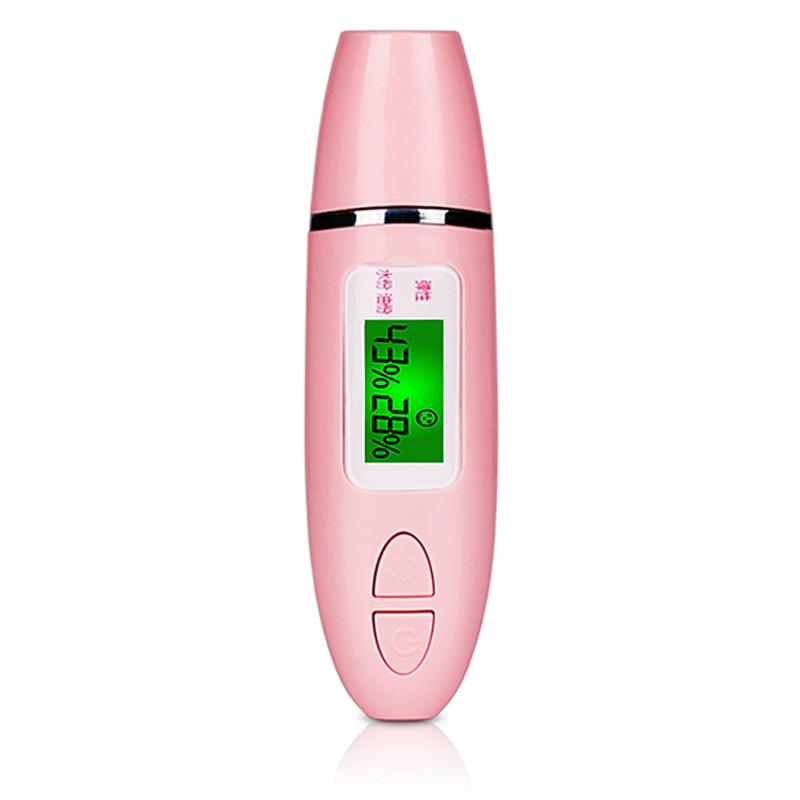 Digitální detektor kůže s LCD displejem Přenosný analyzátor pleti Tester vlhkosti a mastnoty Analýza Vlhčicí přístroj
