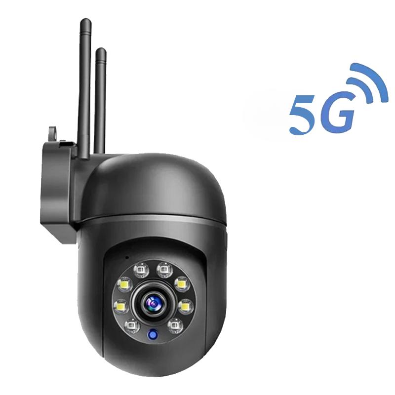 

2.4G WIFI 2K IP-камера Двостороннє аудіо PTZ Переміщення, щоб слідувати Зовнішній Wi-Fi Камера спостереження Безпека Захист Камери Розумний дім 5G NO Card UK PLUG чорний