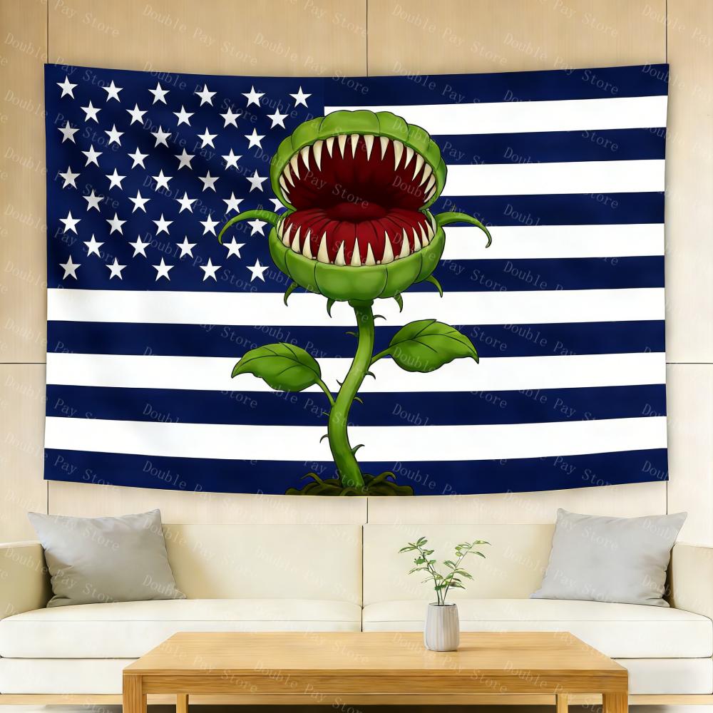 

Humaneating Flower Tapestry Anime Background Tapestry Bedhead Tapestry Living Room Tapestry Bathroom Tapestry Bedside Tapestry 74x94cm(29x37in)