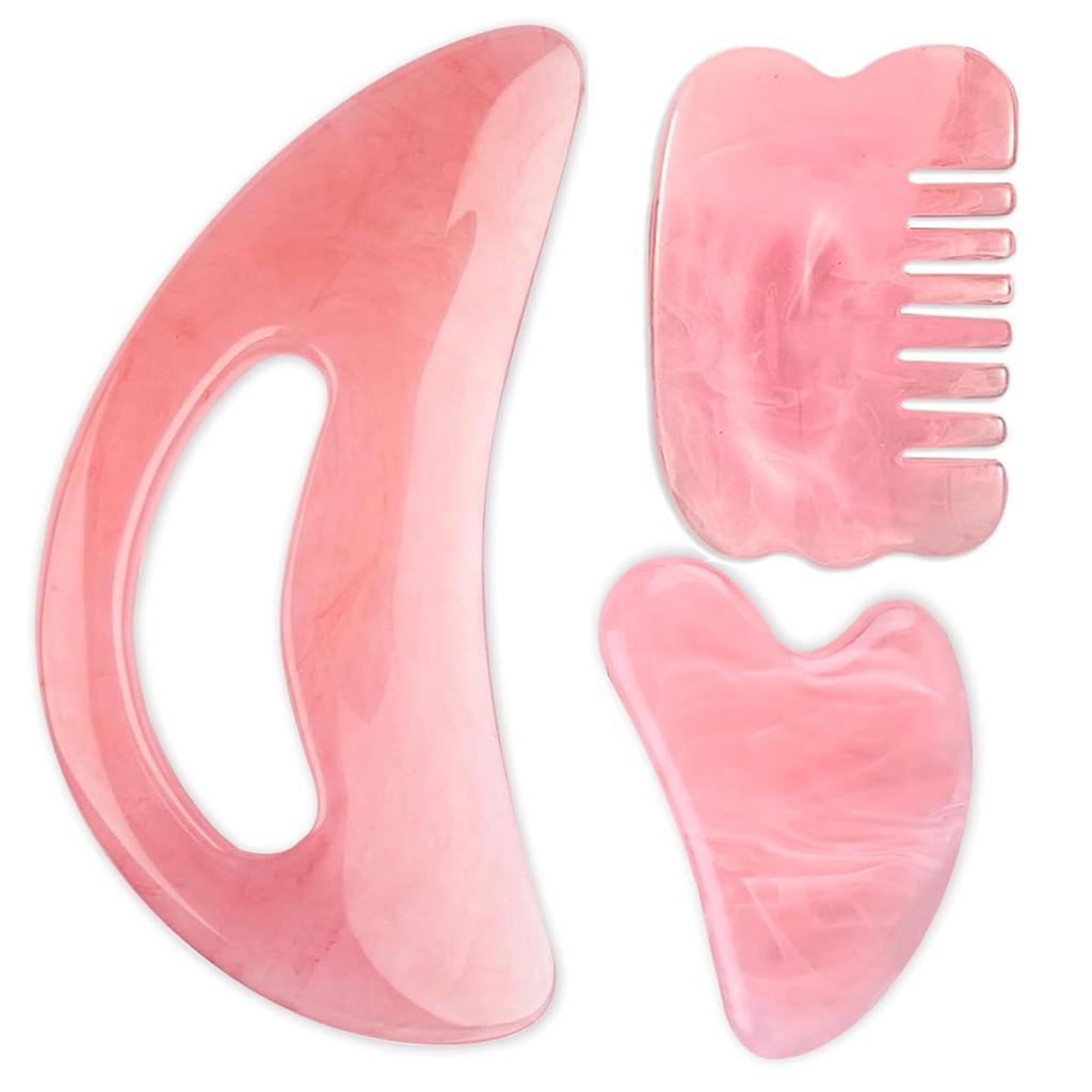 Gua Sha Scraping Massage Resin Scraper Face Neck Skin Massager Board Lymphatic Drainage Massager Body Sculpting Health Care Tool