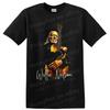 Willie Nelson Country Singer Acoustic Guitar Portrait Graphic T Shirt Music Tee
