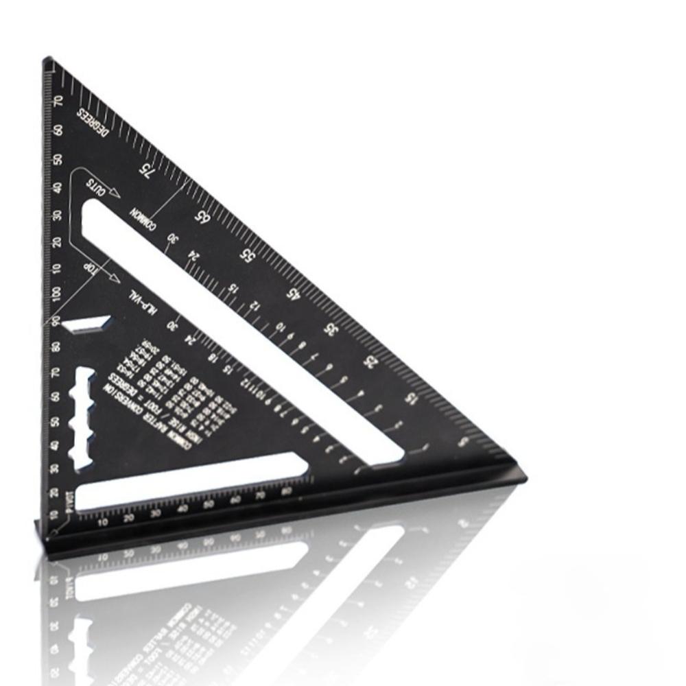 

Triangle Ruler 7Inch Measurement Tool Aluminium Alloy Carpenter Tools Inch Metric Angle Ruler Speed Square Woodworking Tools червоний