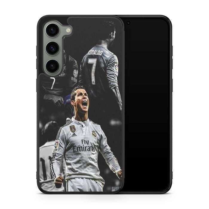 Coque de téléphone - COQUE EN FOLIE - Samsung Galaxy A23 - Cristiano Ronaldo - Semi-rigide - Noir nero