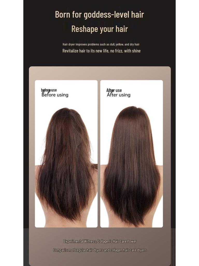 High-Power Quiet Wireless Hair Dryer with Large Airflow and Negative Ion Technology - Germany