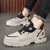 Mens Casual Sneakers Shoes Leather Outdoor Platform Fashion Luxury Designer Sports Running Work Skateboard Boots Tennis
