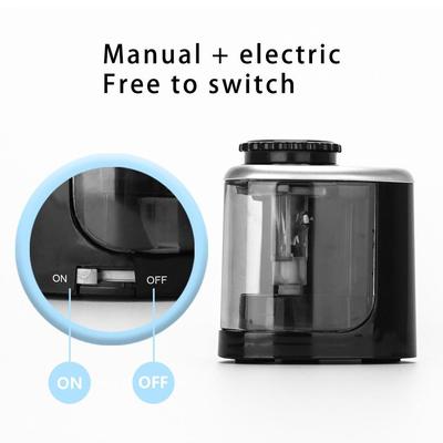 Sacapuntas eléctrico automático, duradero, portátil, para escuela, aula, hogar y oficina. 