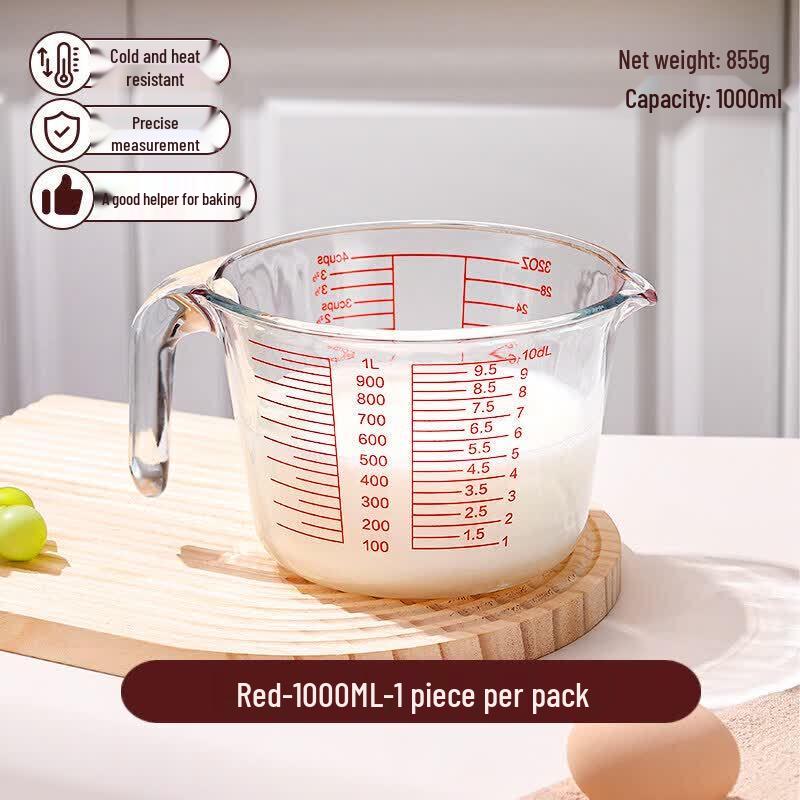 ZISIZ Heat-Resistant Glass Measuring Cup