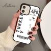 Funny Airport Code Phone Case for iPhone 11 12 13 14 Pro Max Mini X XR XS SE 2020 6S 7 8 Plus Samsung Galaxy S21 S22 Cover Shell