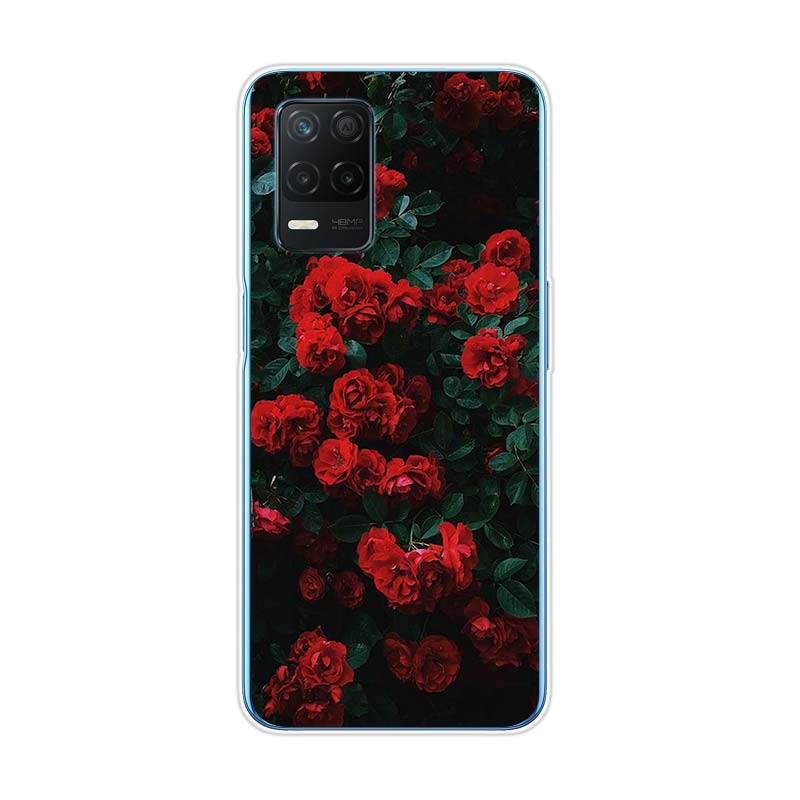 Red Roses Flower For Realme 8 8i V3 V5 GT Neo Flash Edition Explorer Master Neo2 Narzo 30 50i 50A C21Y Phone Case